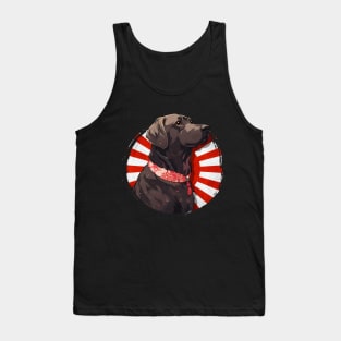 Cute Dog wearing a Kimono - Anime Shirt Tank Top